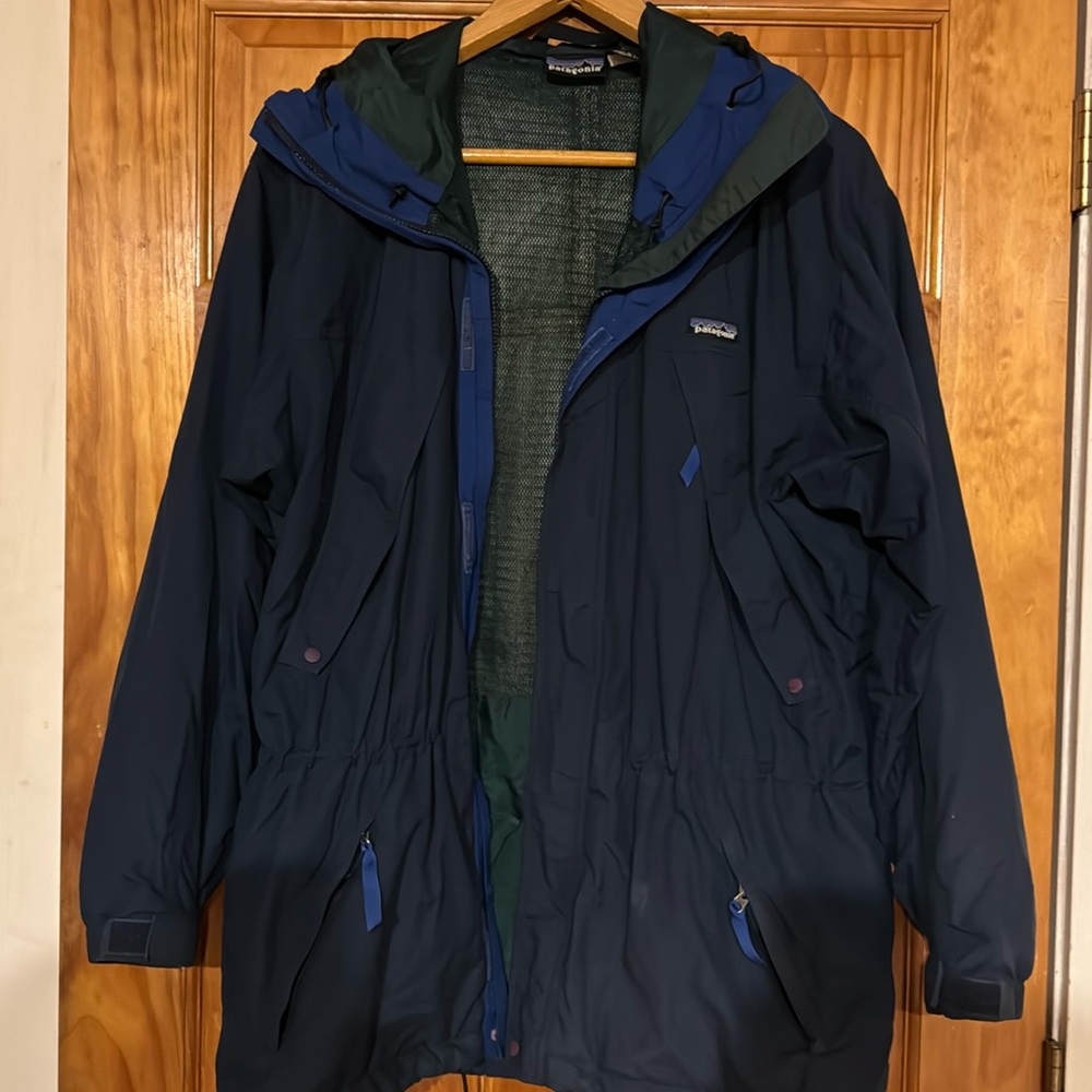 Patagonia Navy full zip shell
